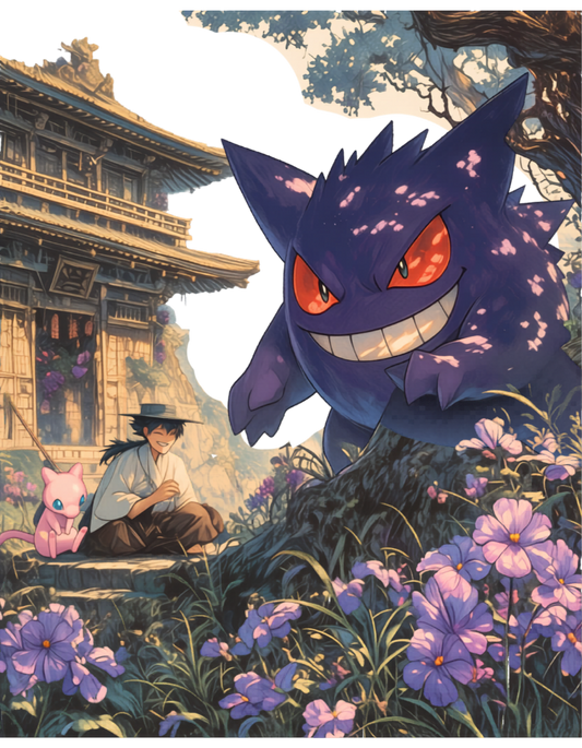 Gengar & Mew Graphic T-Shirt