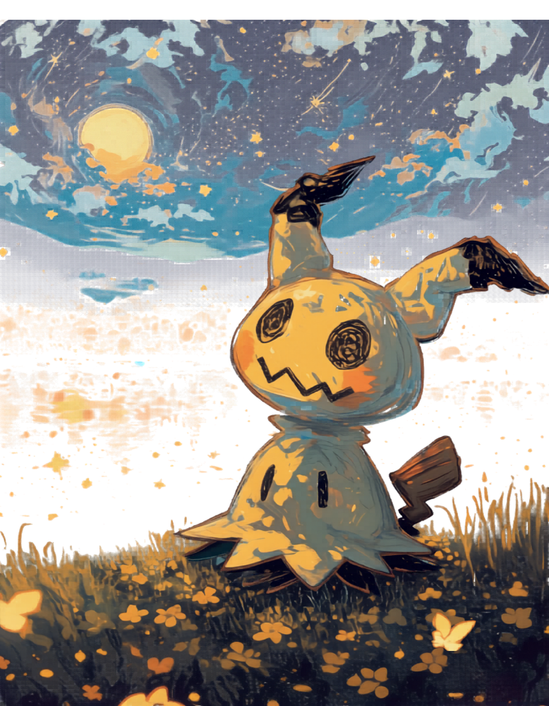 Moonlit Mimikyu Graphic T-Shirt