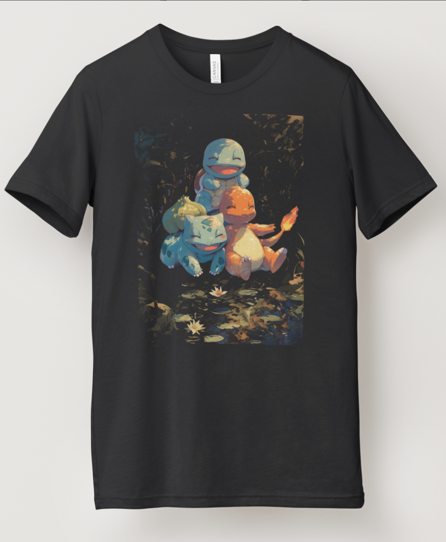 Kanto Starters Graphic T-Shirt