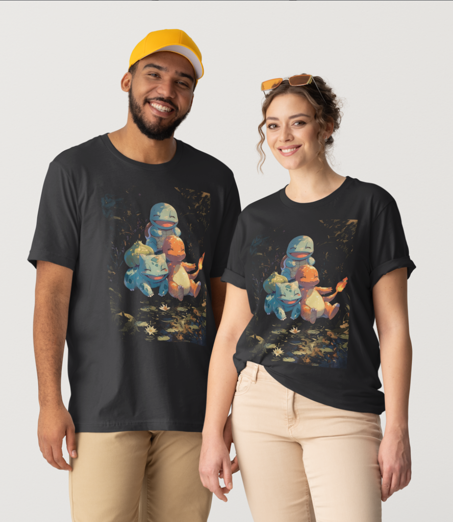 Kanto Starters Graphic T-Shirt